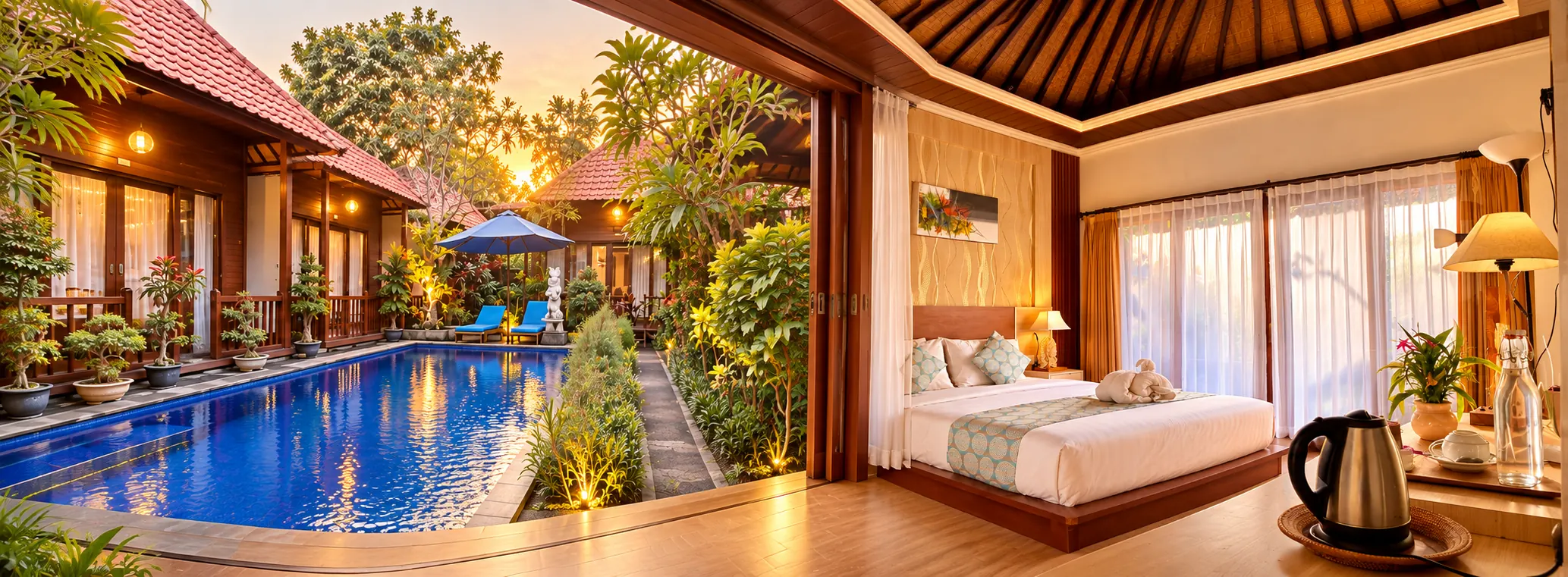 Wait Garden Cottage — the garden pool