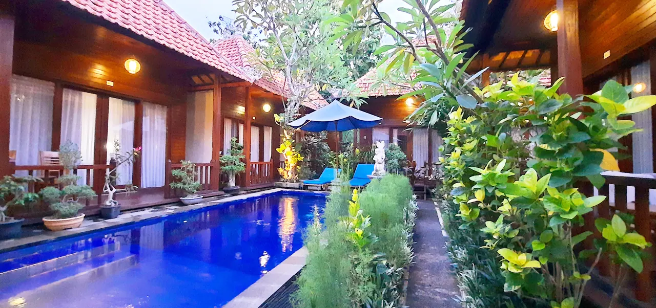 The garden pool at Wait Garden