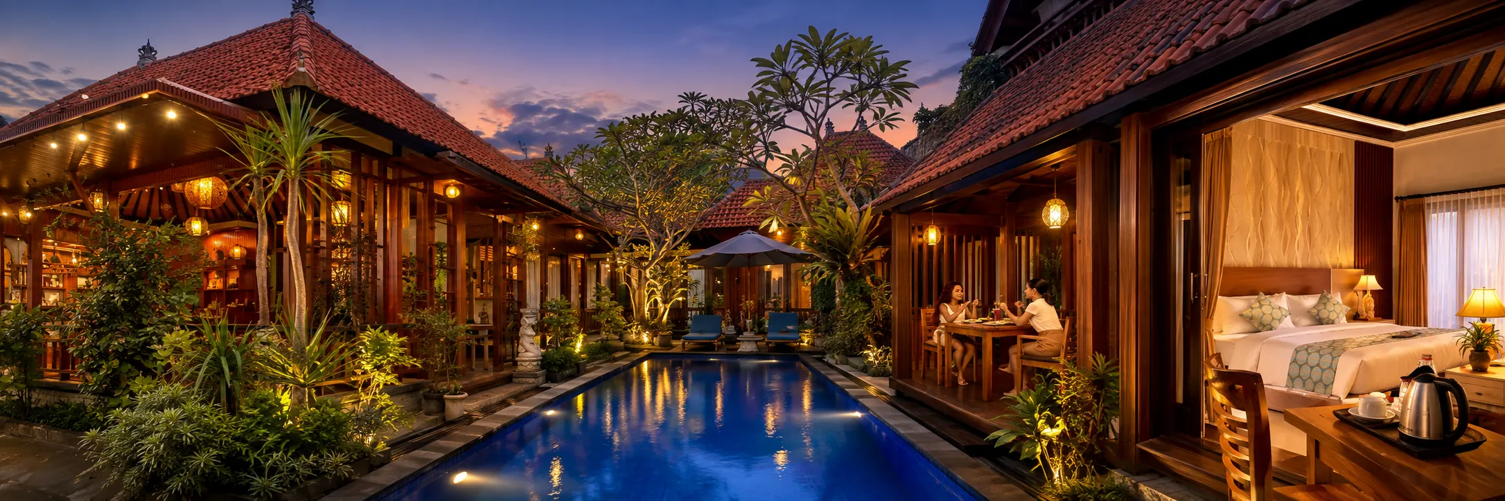 Wait Garden Cottage — the garden pool